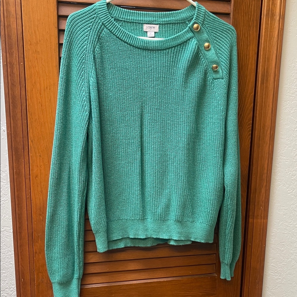 J. Crew green sweater size L